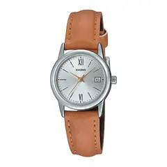 CASIO - RELOJ LTP-V002L-7B3UDF PLATEADO CAFE MUJER