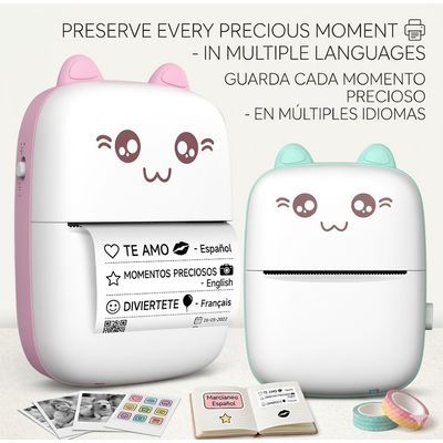 Generico Mini Impresora Térmica Portátil Con Diseño De