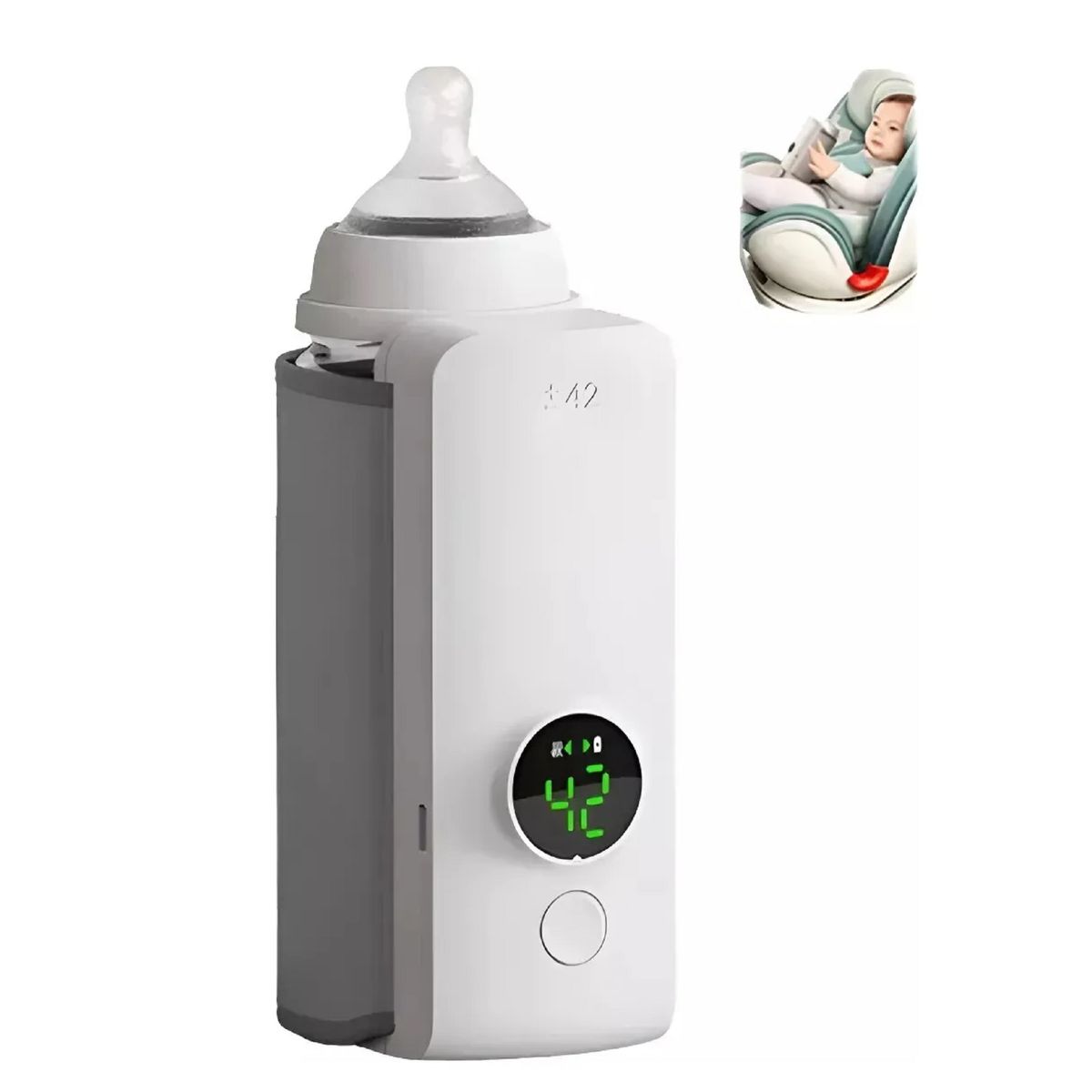 GENERICO - Calentador De Biberones Portátil Inalámbrico Ideal Para Viajar Para Bebes