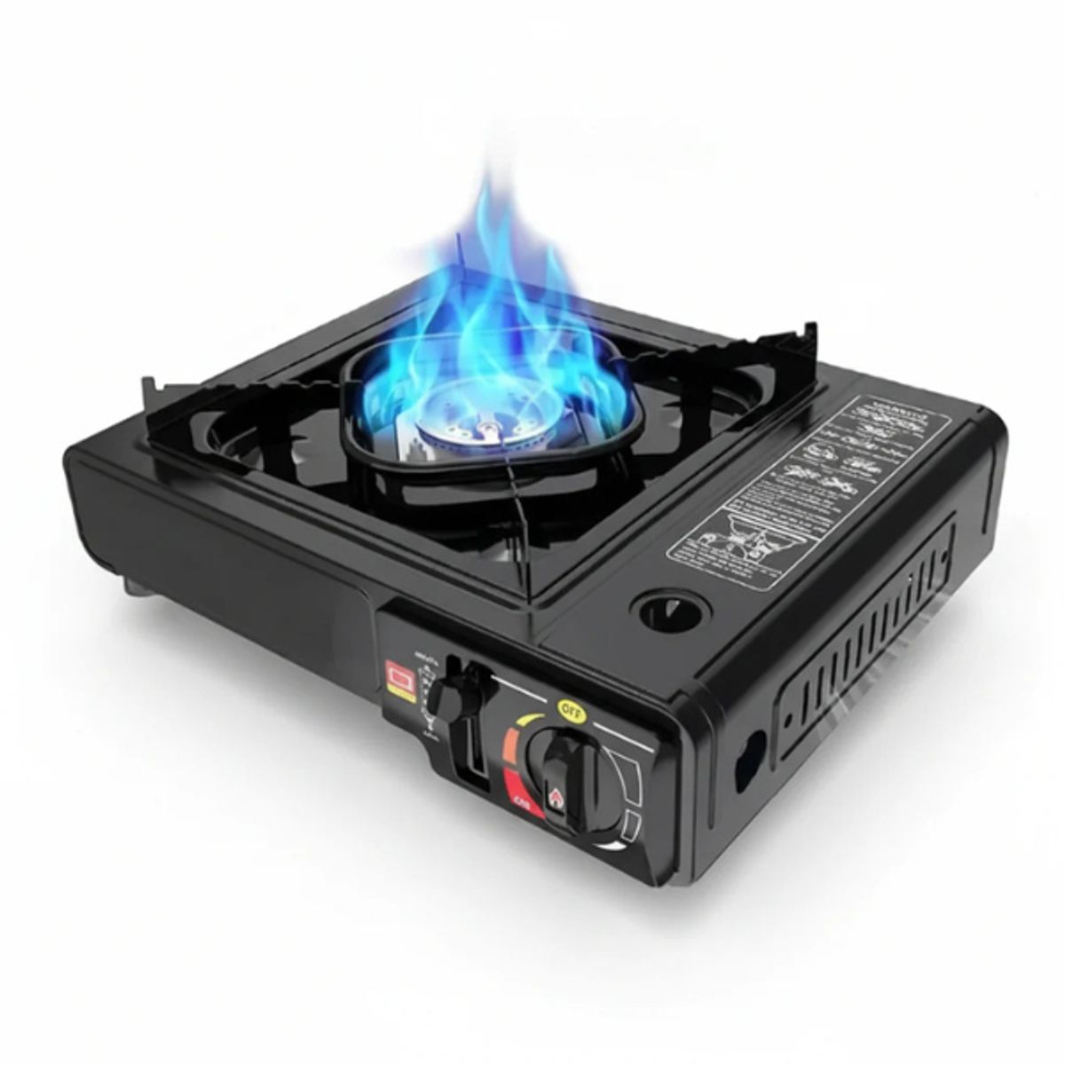 GENERICO - Estufa de camping a gas portátil color negro