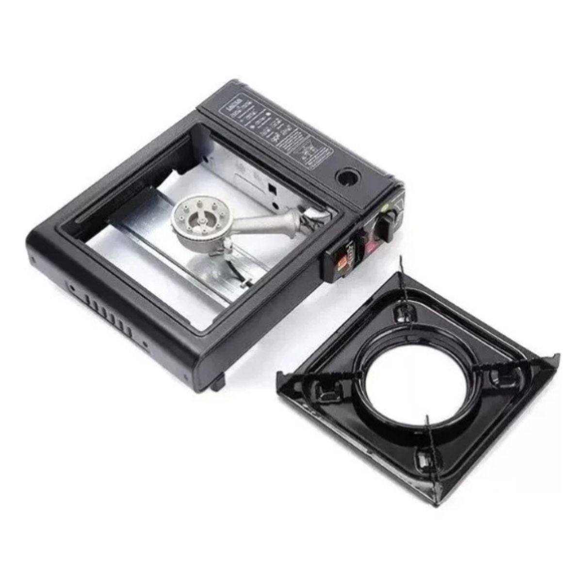 GENERICO - Estufa de camping a gas portátil color negro