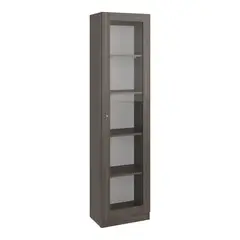 TUHOME - Vitrina 1 Puerta Home-E6 180,6x45x31,3 Cm Milan Y Blanco