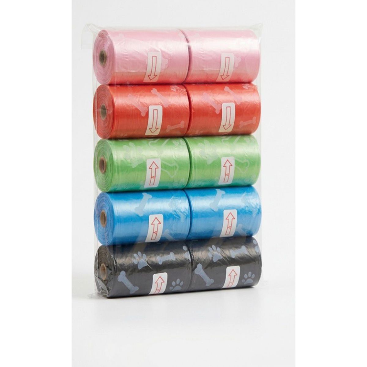 GENERICO - Set 10 rollos de Bolsas de residuos de mascotas