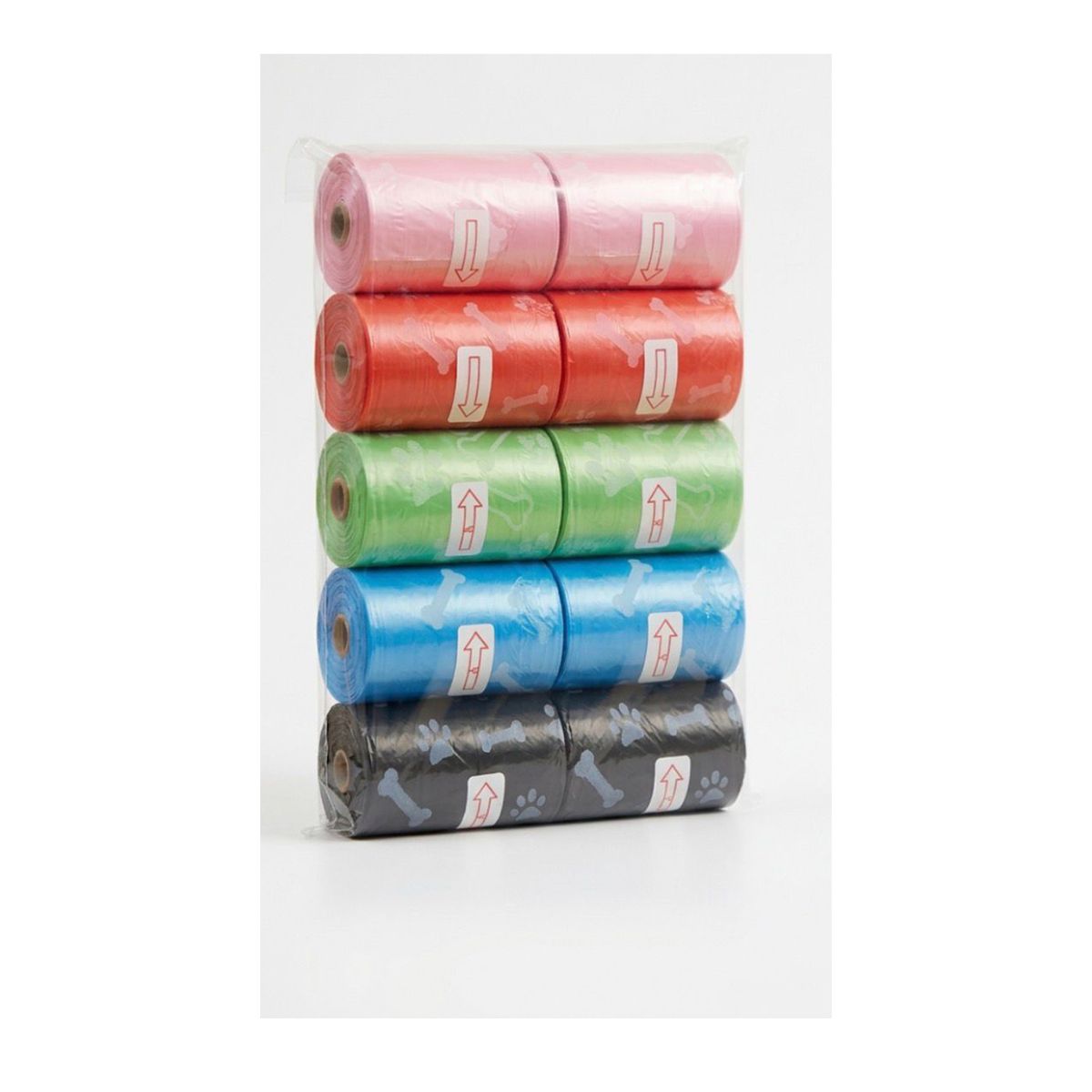 GENERICO - Set 10 rollos de Bolsas de residuos de mascotas