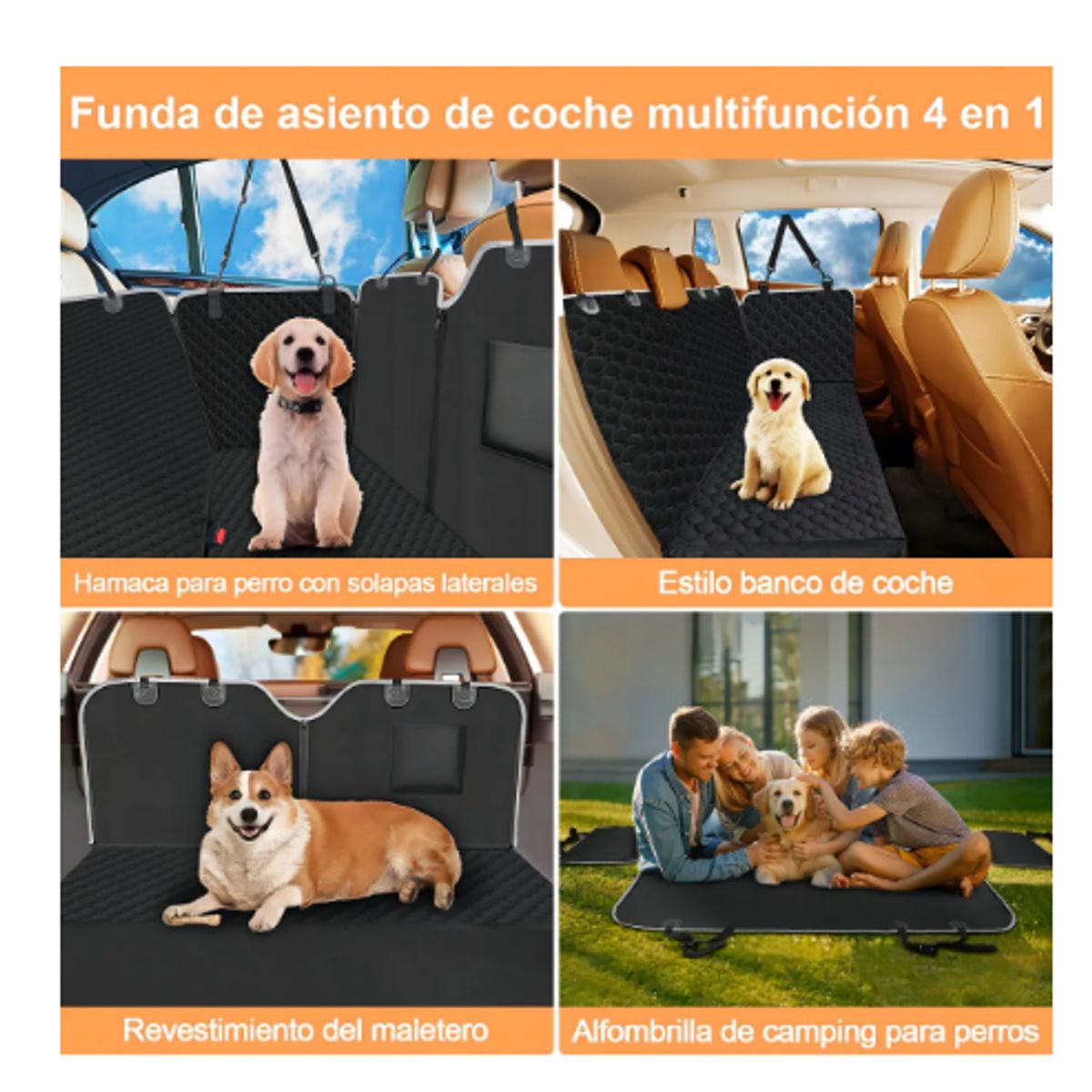 GENERICO - Cubre asiento para perro