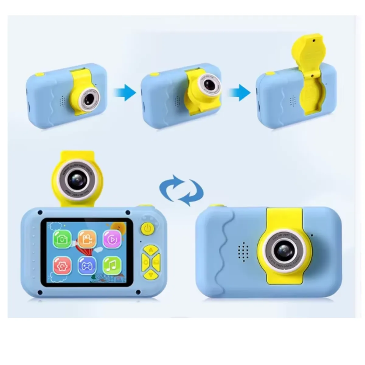 OEM - camara píxeles 1080P rotación de pantalla para  niños