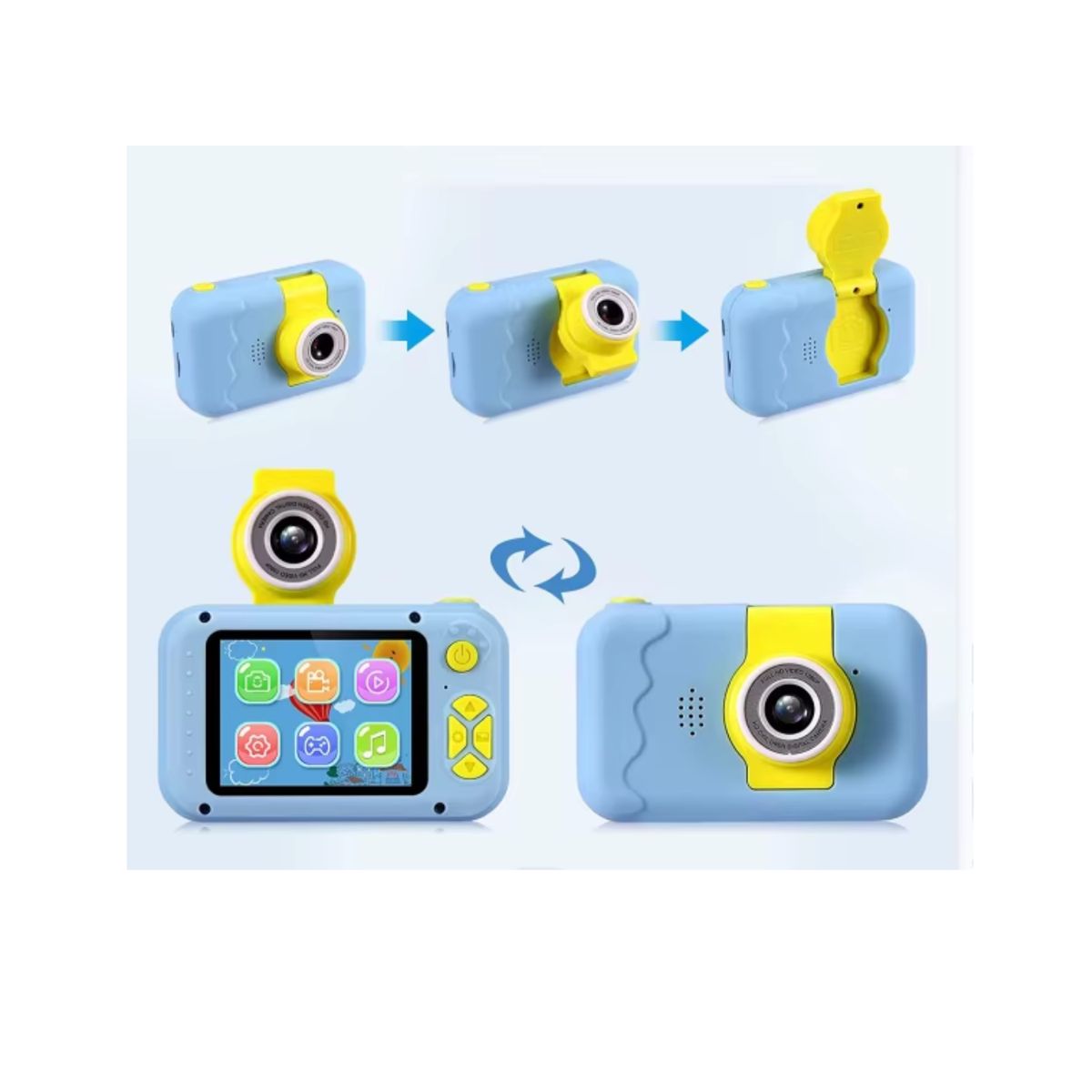 OEM - camara píxeles 1080P rotación de pantalla para  niños