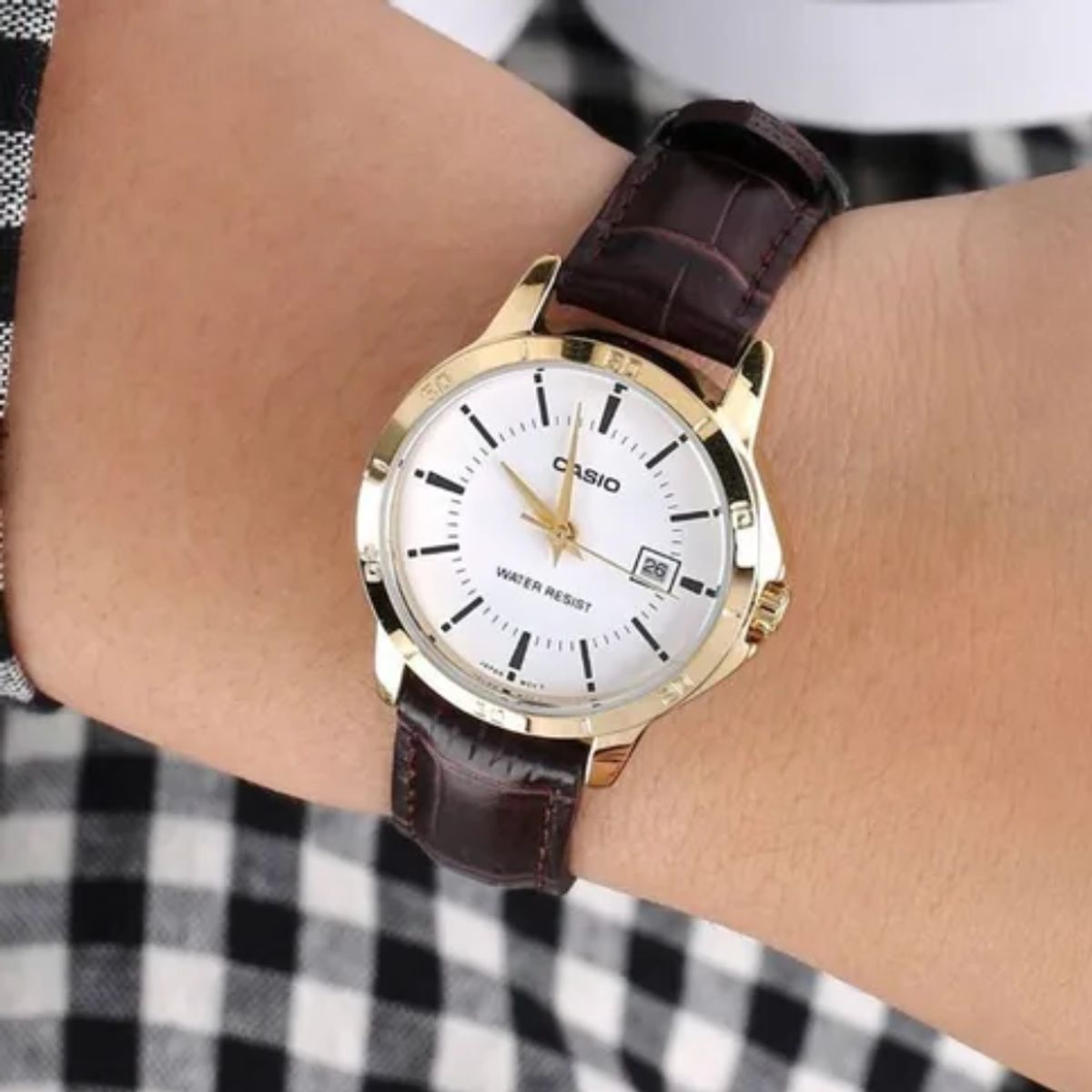CASIO - RELOJ CASIO LTP-V004GL-7AUDF DORADO MUJER