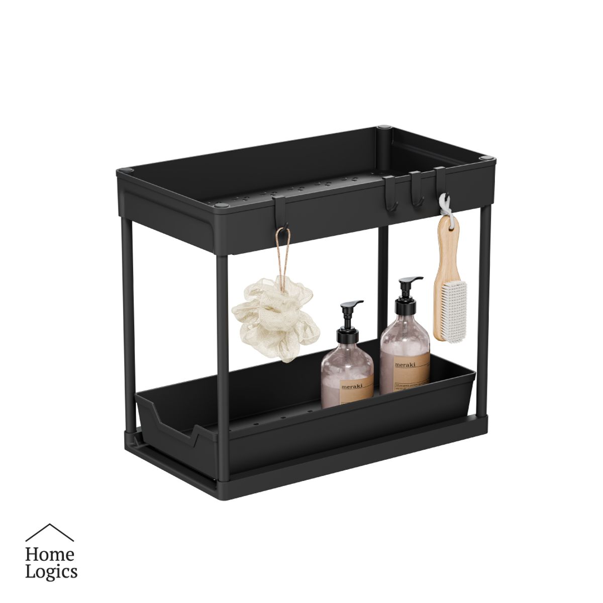HOME LOGICS - Organizador Multiuso Bajo Lavaplatos 2 Niveles Home Logics Kiosclub