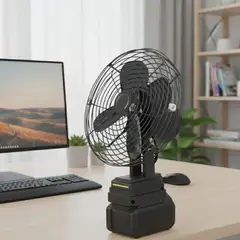 MOVI - Ventilador Portátil de 5 Aspas con Batería Recargable y Cargador USB