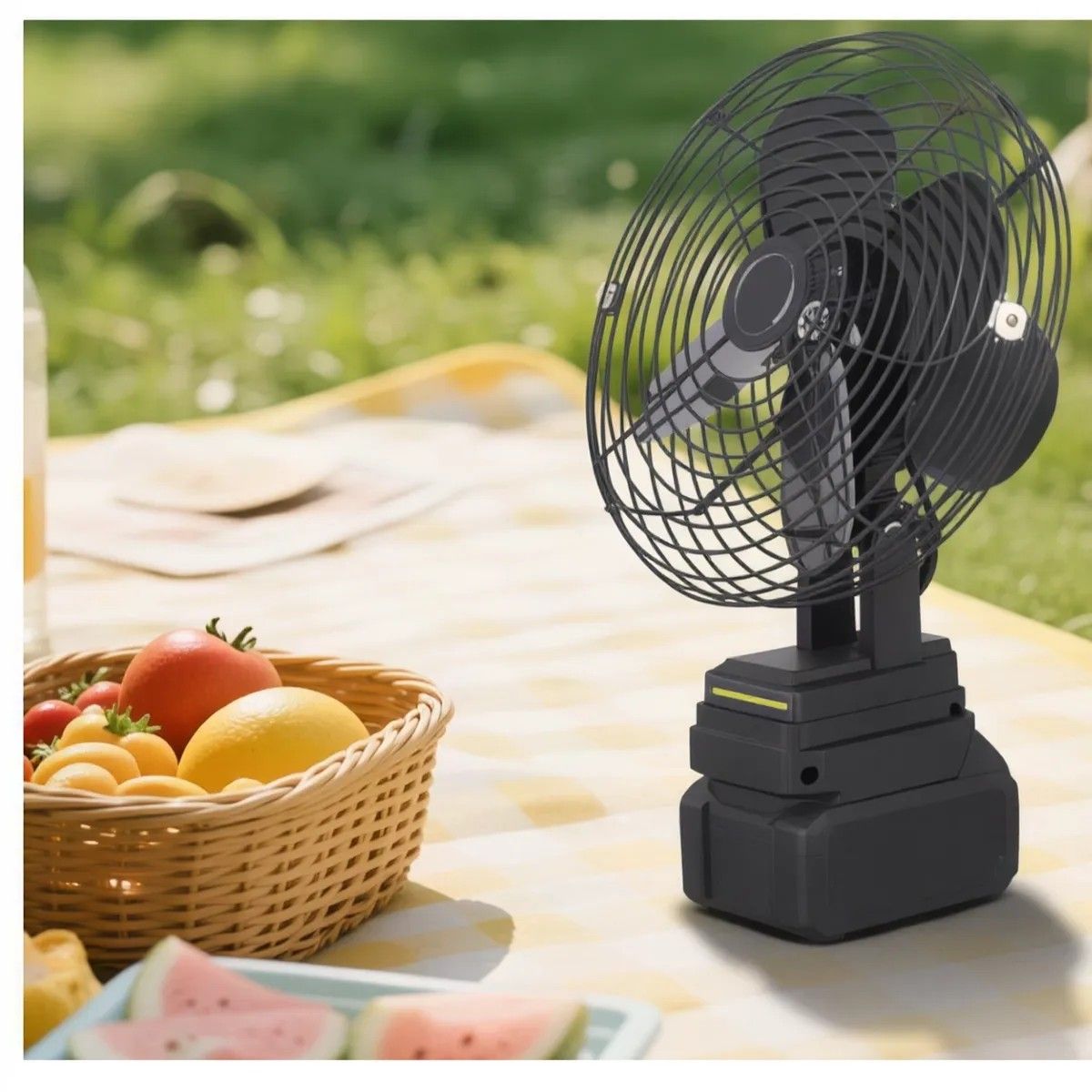 MOVI - Ventilador Portátil de 5 Aspas con Batería Recargable y Cargador USB
