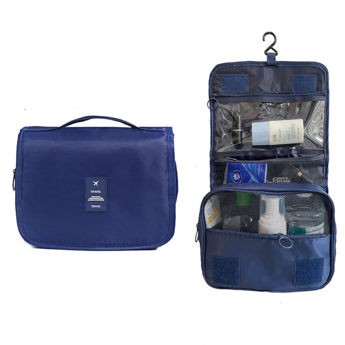 GENERICO - Neceser de viaje 4 compartimientos colgante gran capacidad