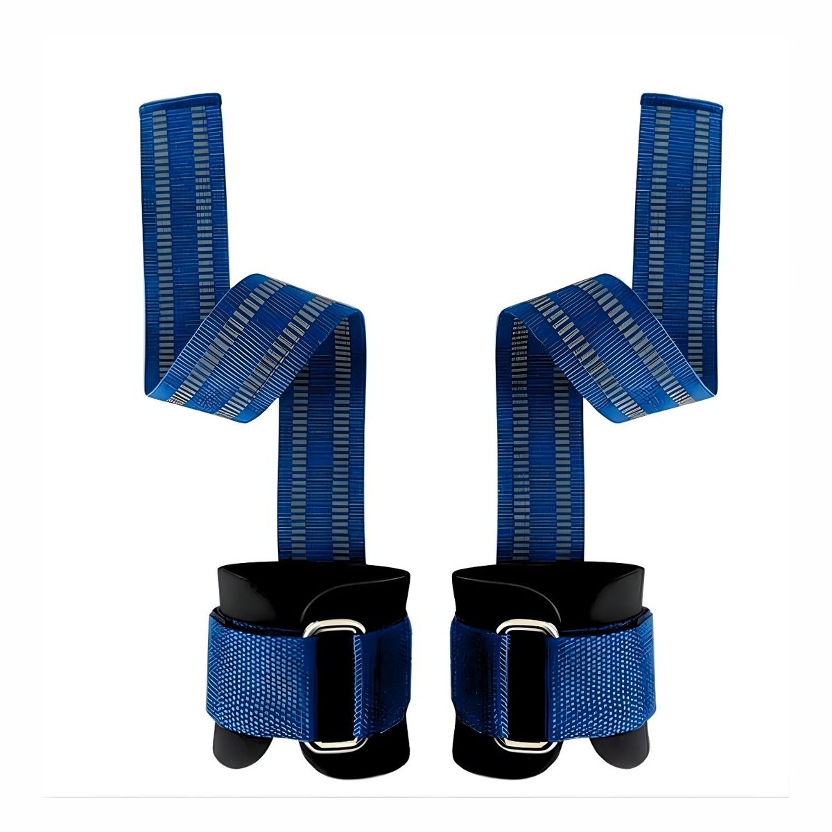 DALI - Muñequeras con Straps para Levantamiento de Pesas Par Color Azul