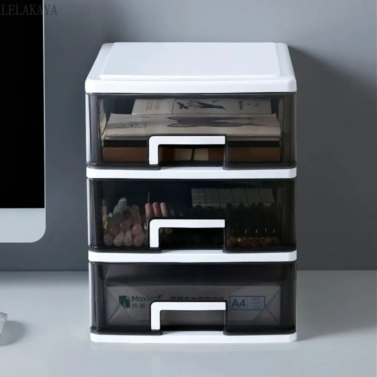 RIOVEO - Cajones 3 Niveles - Estante Archivos