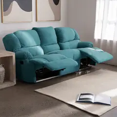 LATAM HOME - Bergere Perugia Reclinable 3 Cuerpos Tela Velvet