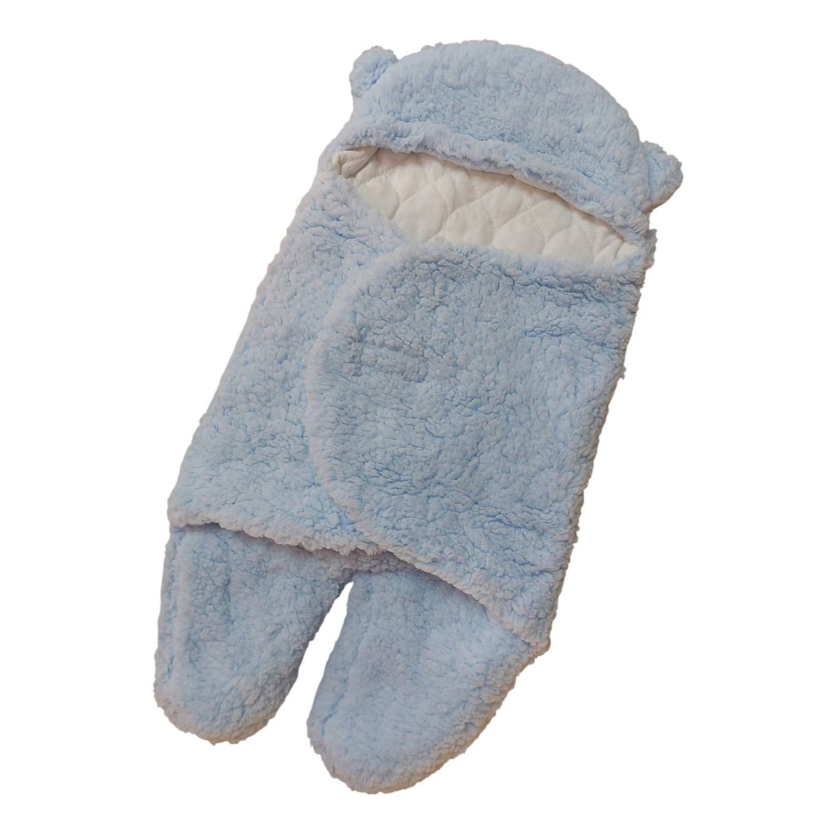 GENERICO - Saco Manta Envoltura De Dormir Bebe Saco Abrigo Celeste