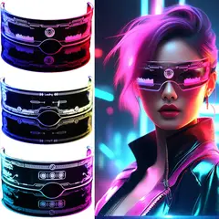 IRM - Lentes Trio Led Fiesta Festival Colores Neon Gafas Luminosas Carrete Disfraz FIGOIMPORT