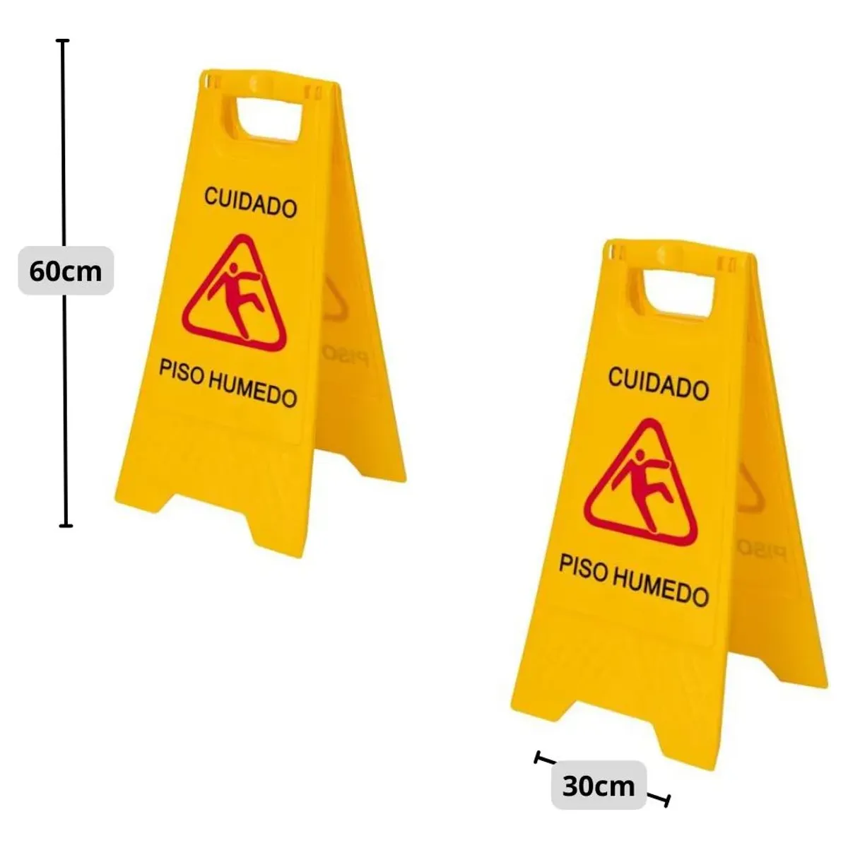 GENERICO - Señalética Piso Húmedo Amarilla Resistente Amarillo
