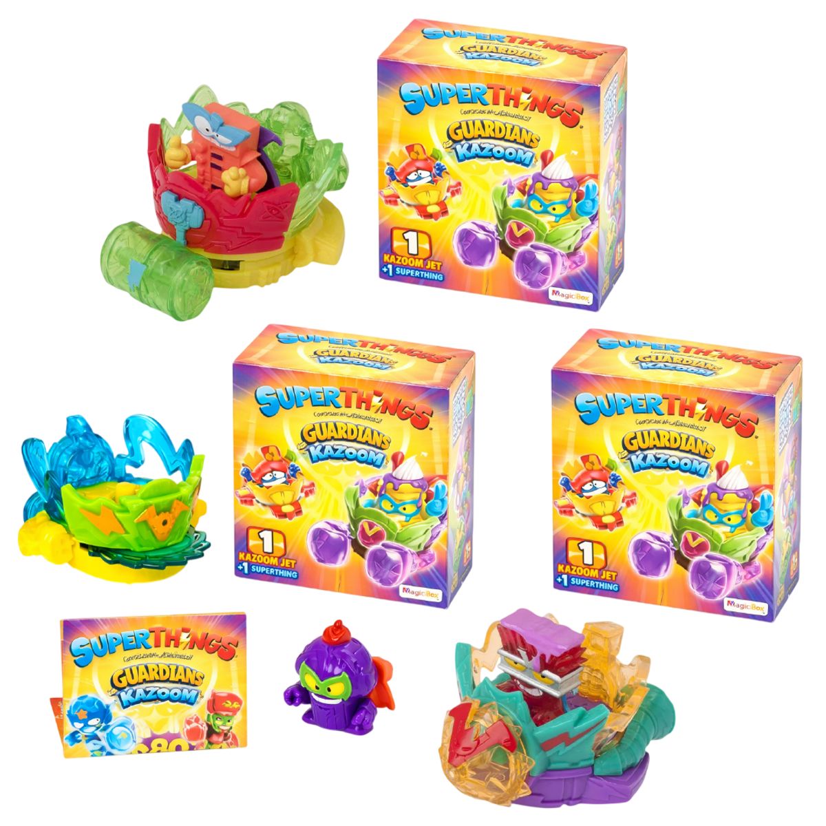 GENERICO - SuperThings Pack 3 Kazoom Jets SuperZings Guardians of Kazoom