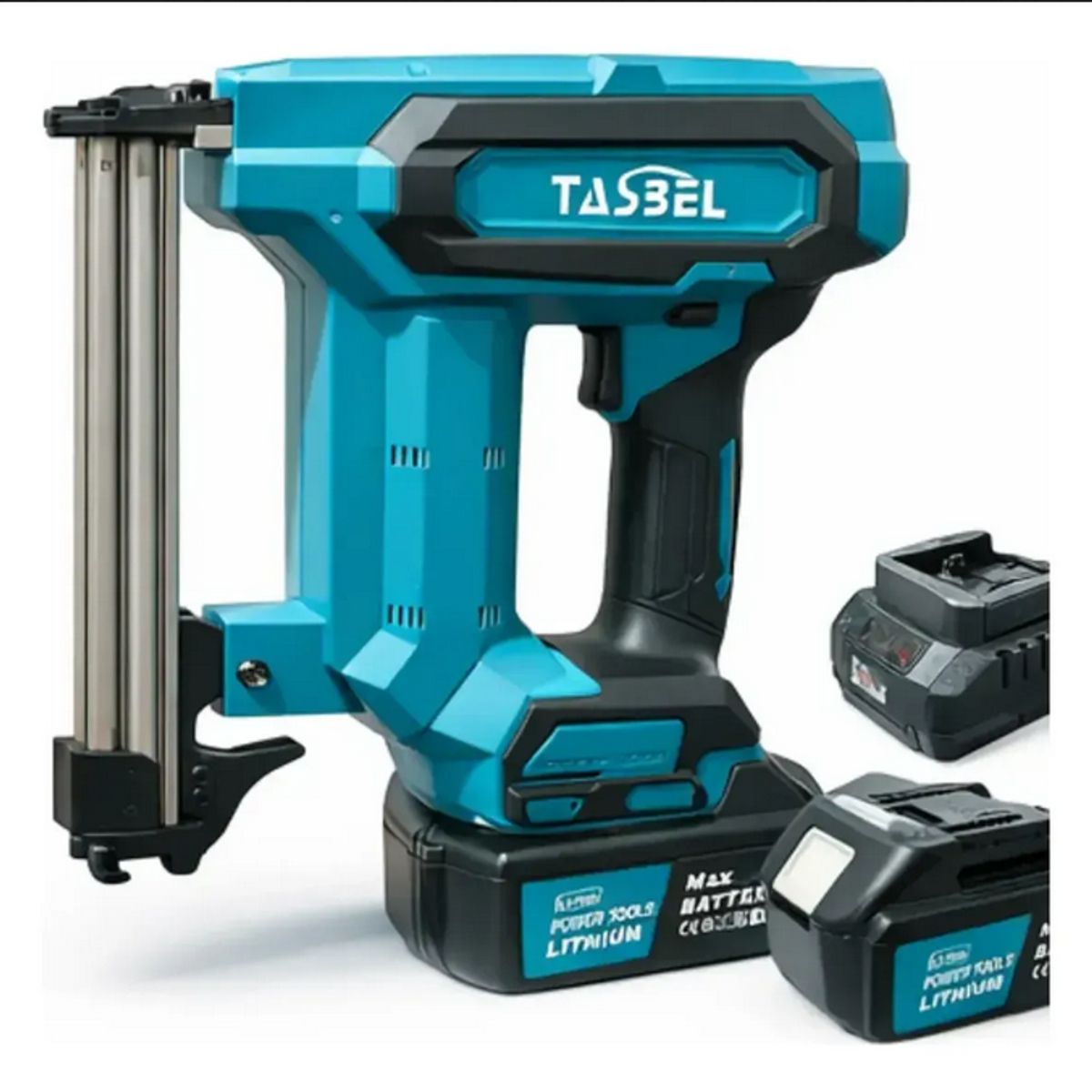 GENERICO - Clavadora Engrapadora Inalámbrica Tasbel 20v + 2 Baterías Herramienta