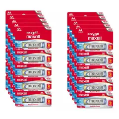 MAXELL - Pack 50 Pilas Alcalinas Aa Caja 50 unidades Doble A
