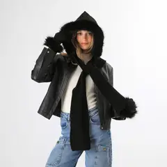 HUMANA - Cuello Lana René Black