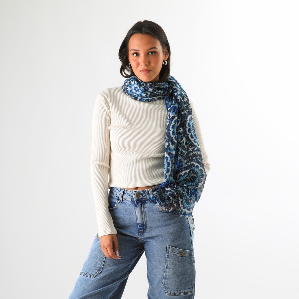 HUMANA - Pañuelo Estampado Duval Azul Humana
