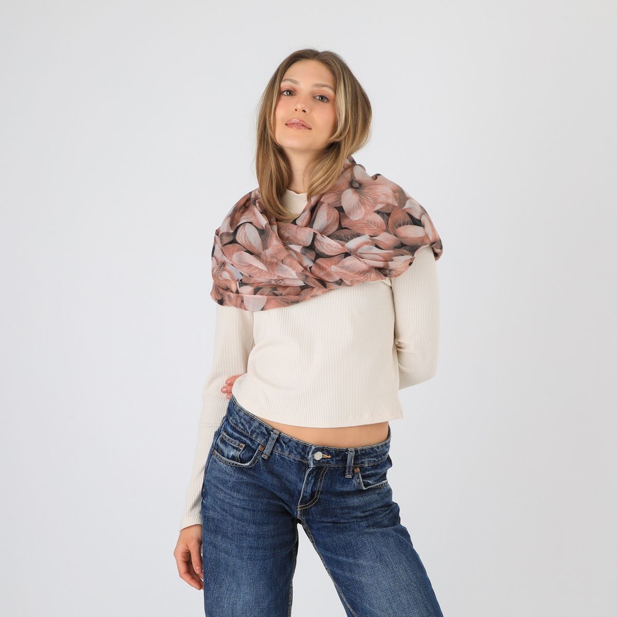 I D - Pañuelo Estampado Bilbao Rosado I-D