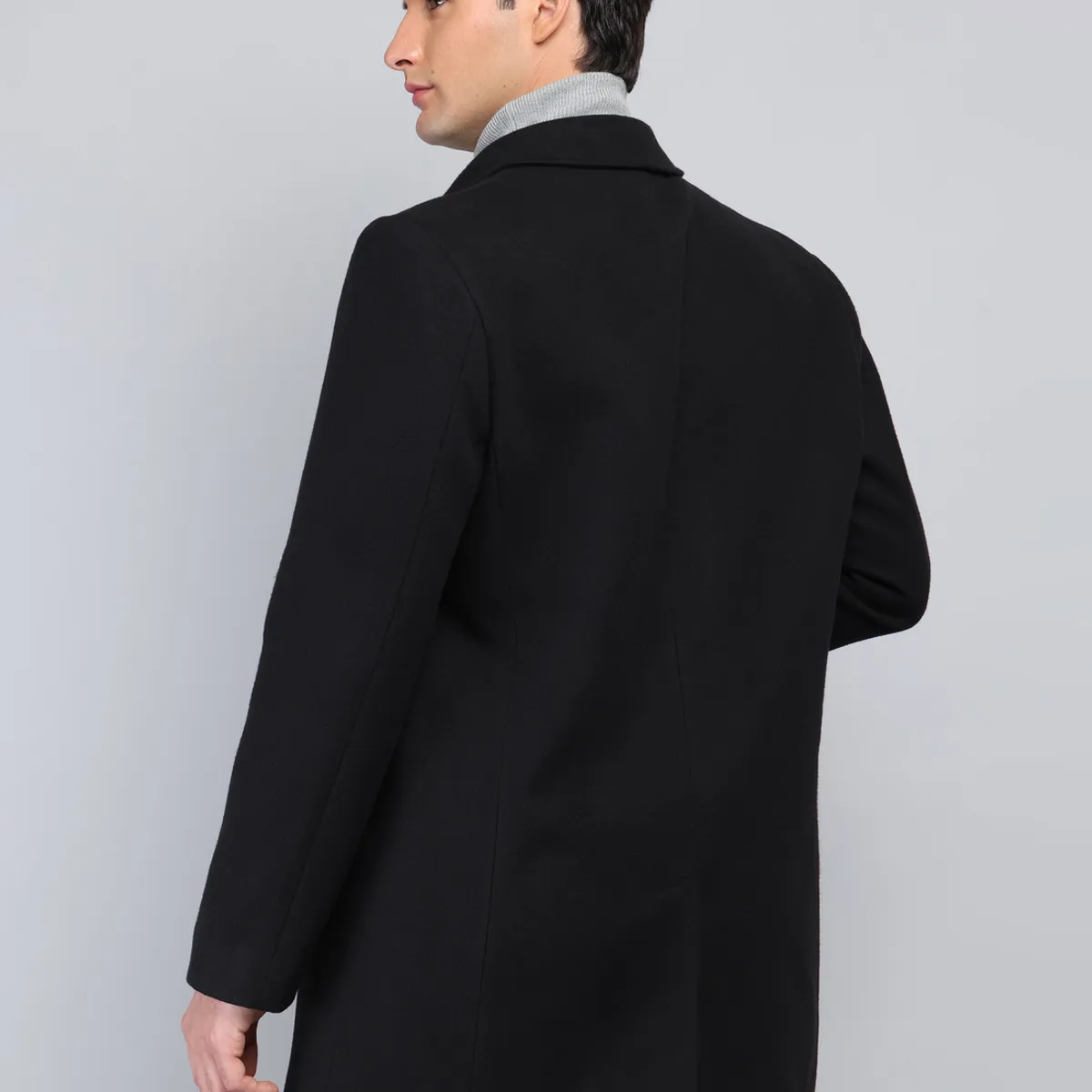ARROW - Abrigo Recto Liso Regular Fit Negro Arrow ARROW