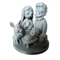 GENERICO - Figura Decorativa - Nacimiento Familiar