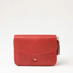 I D - Billetera Mediana Azores Rojo I-D