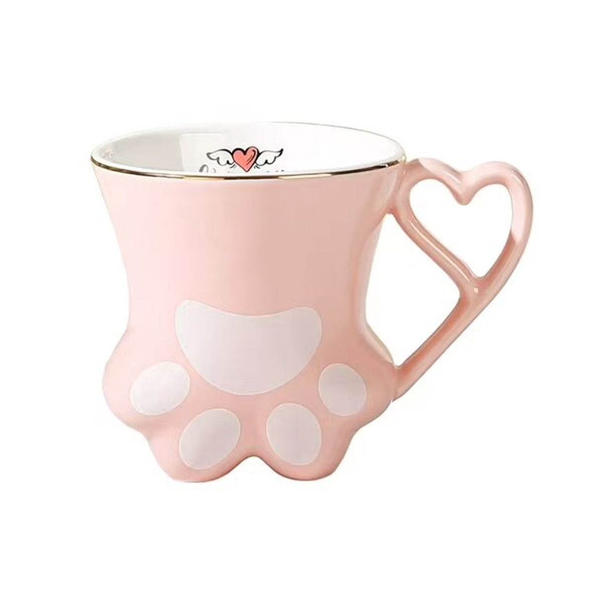 GENERICO - Taza Mug Patita De Gato Cup Hermoso Regalo Original Catlover Rosa