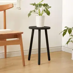 GENERICO - Soporte Alto Para Maceteros, Plantas Mesa Auxiliar Multiuso Negro 42cm Alto