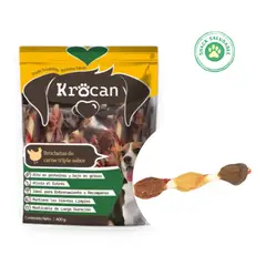 GENERICO - Snack Natural para Perros Carne Triple Sabor Brochetas 400 gr Krocan
