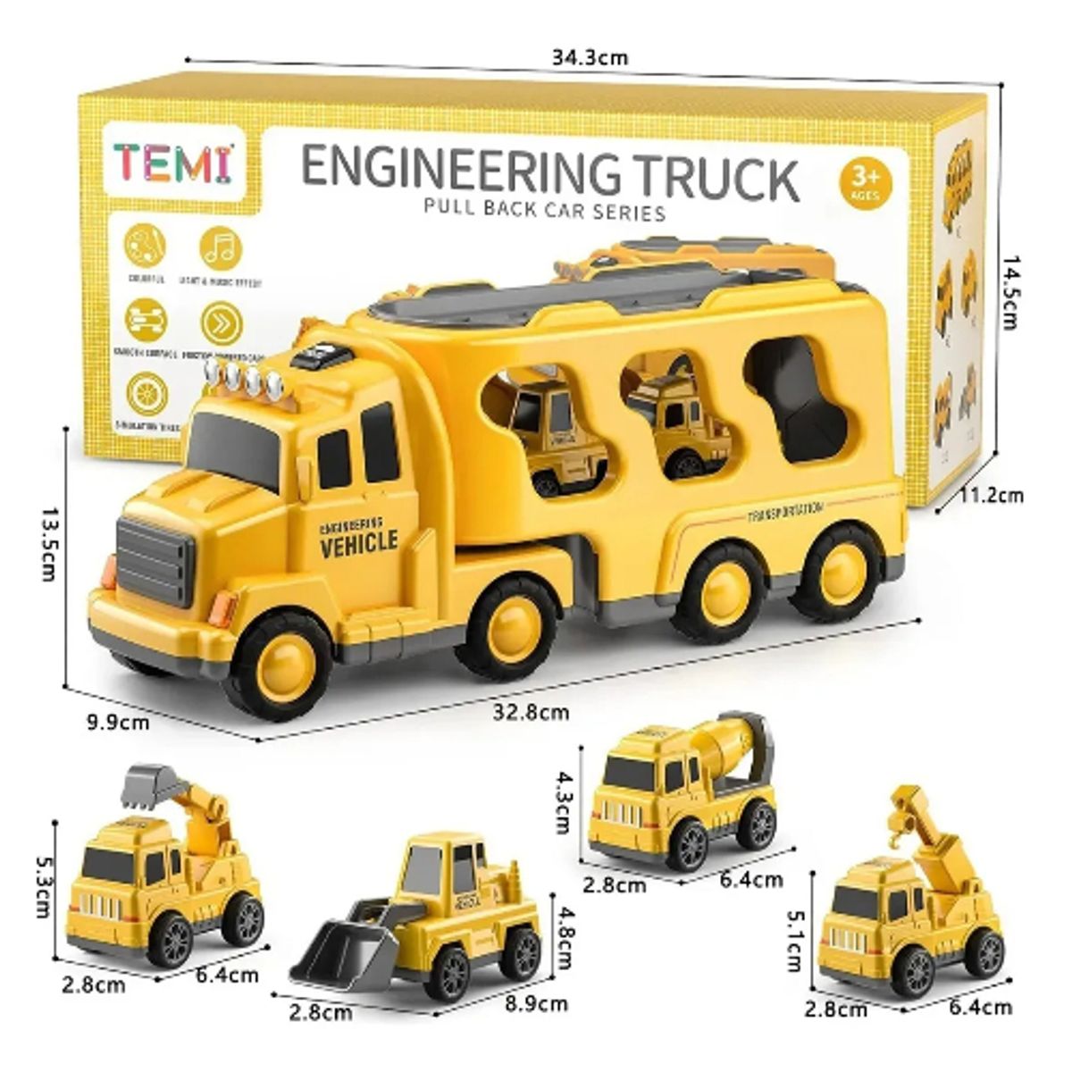 GENERICO - Camión De Construcción 5 En 1 Juguetes Regalo Para Niños