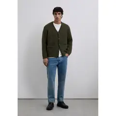 SCALPERS - Cardigan Cuello Pico Alpaca