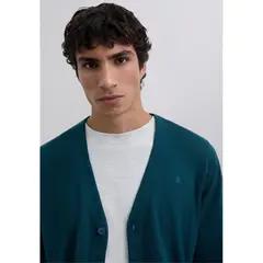 SCALPERS - Cárdigan Cuello Pico Algodón