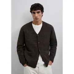 SCALPERS - Cardigan Cuello Pico Alpaca