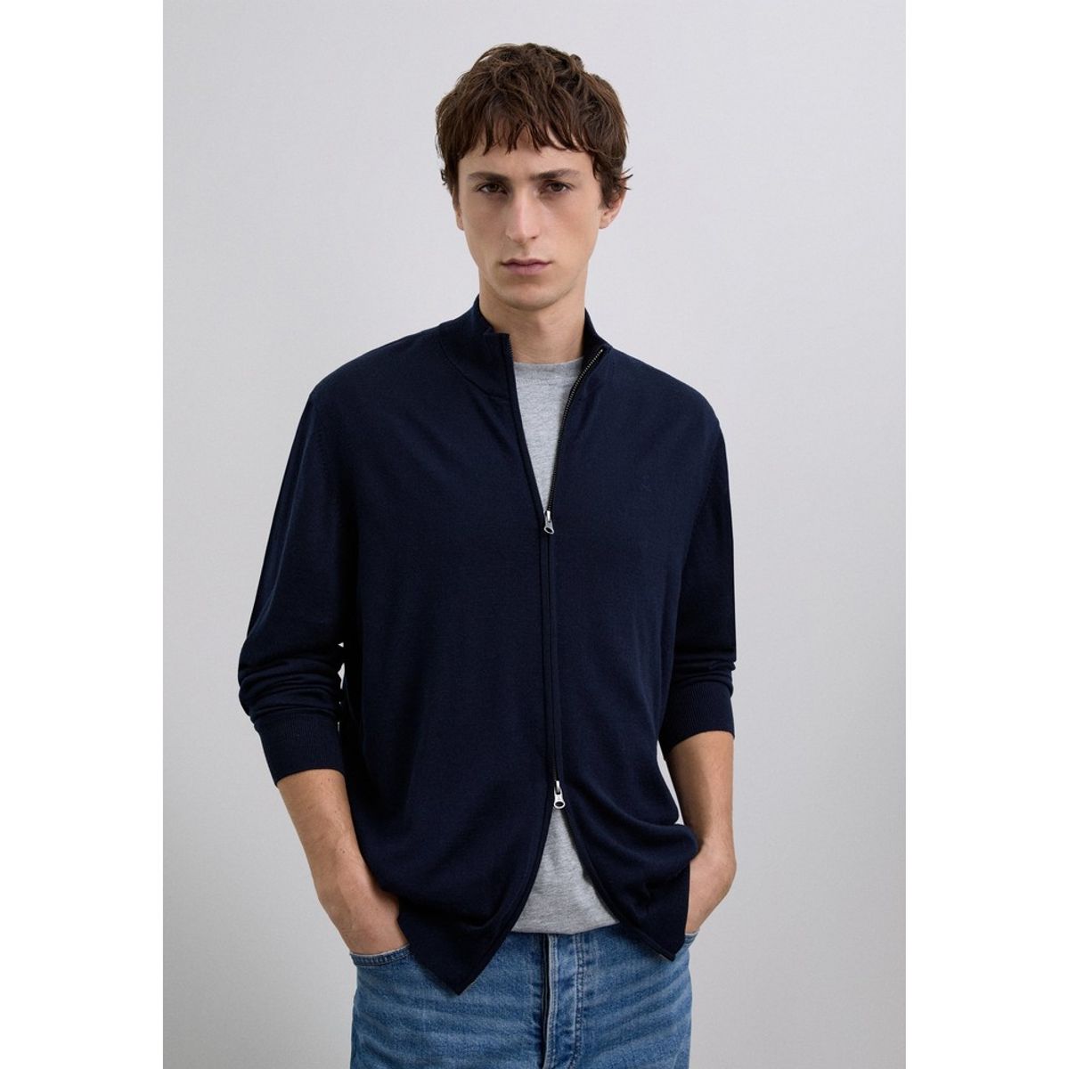 SCALPERS - Cárdigan Cremallera Lana Merino