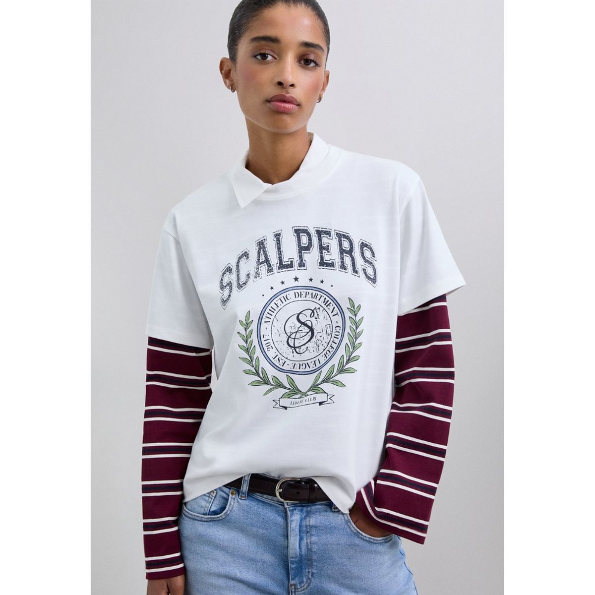 SCALPERS - Polera Algodón Print Logo