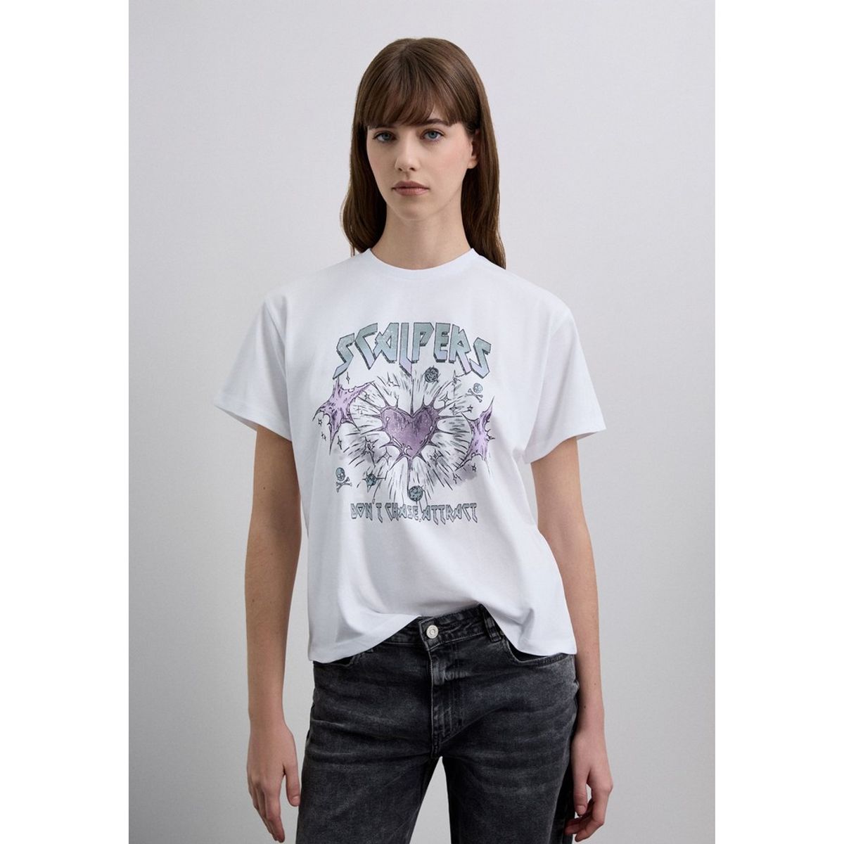 SCALPERS - Polera Algodón Print Frontal