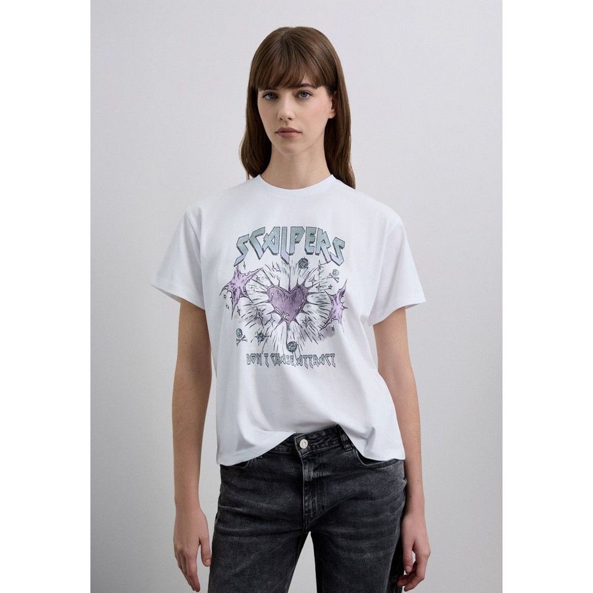 SCALPERS - Polera Algodón Print Frontal