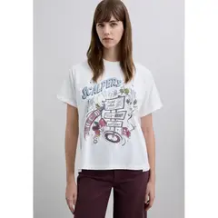 SCALPERS - Polera Asimétrica Print