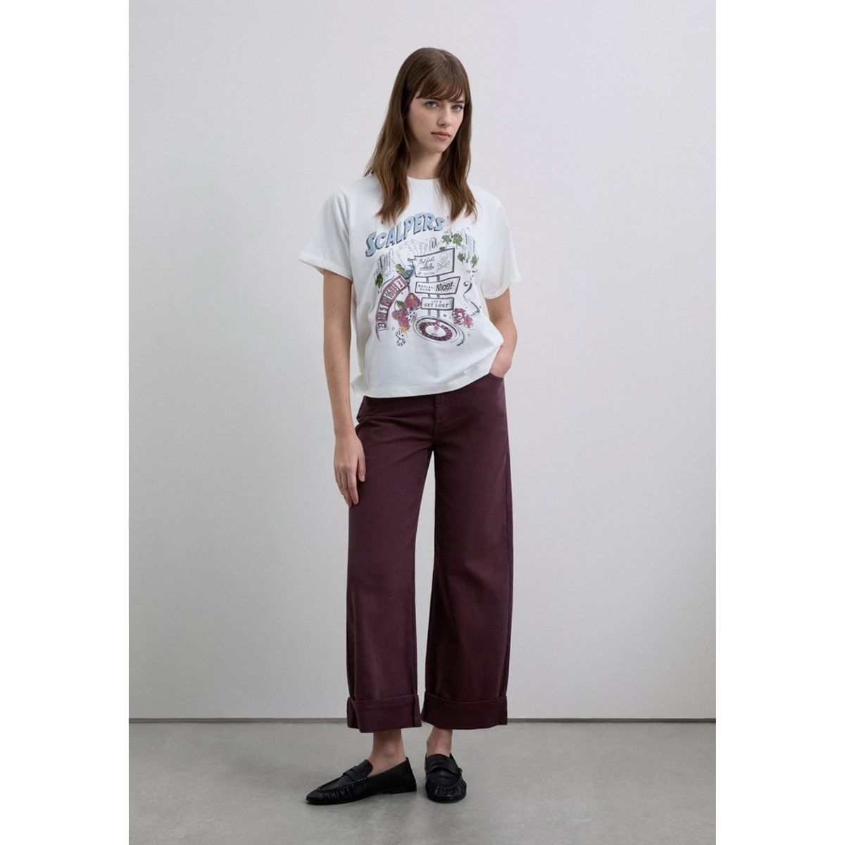 SCALPERS - Polera Asimétrica Print