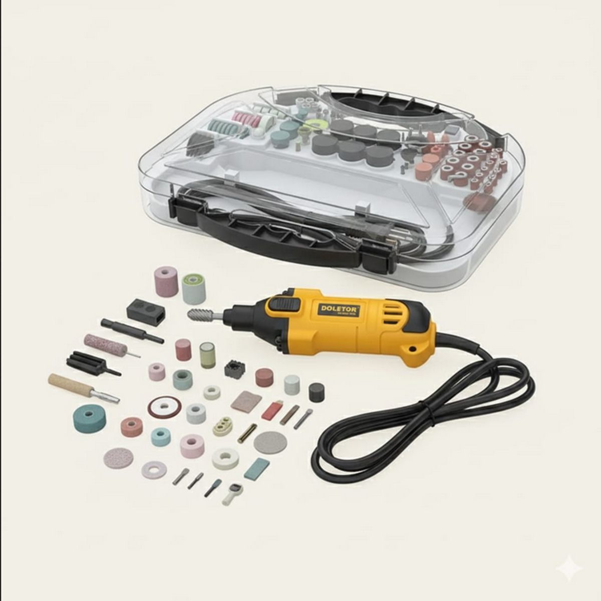 GENERICO - Kit Herramienta Multiproposito Dremel + 92 Piezas 300w