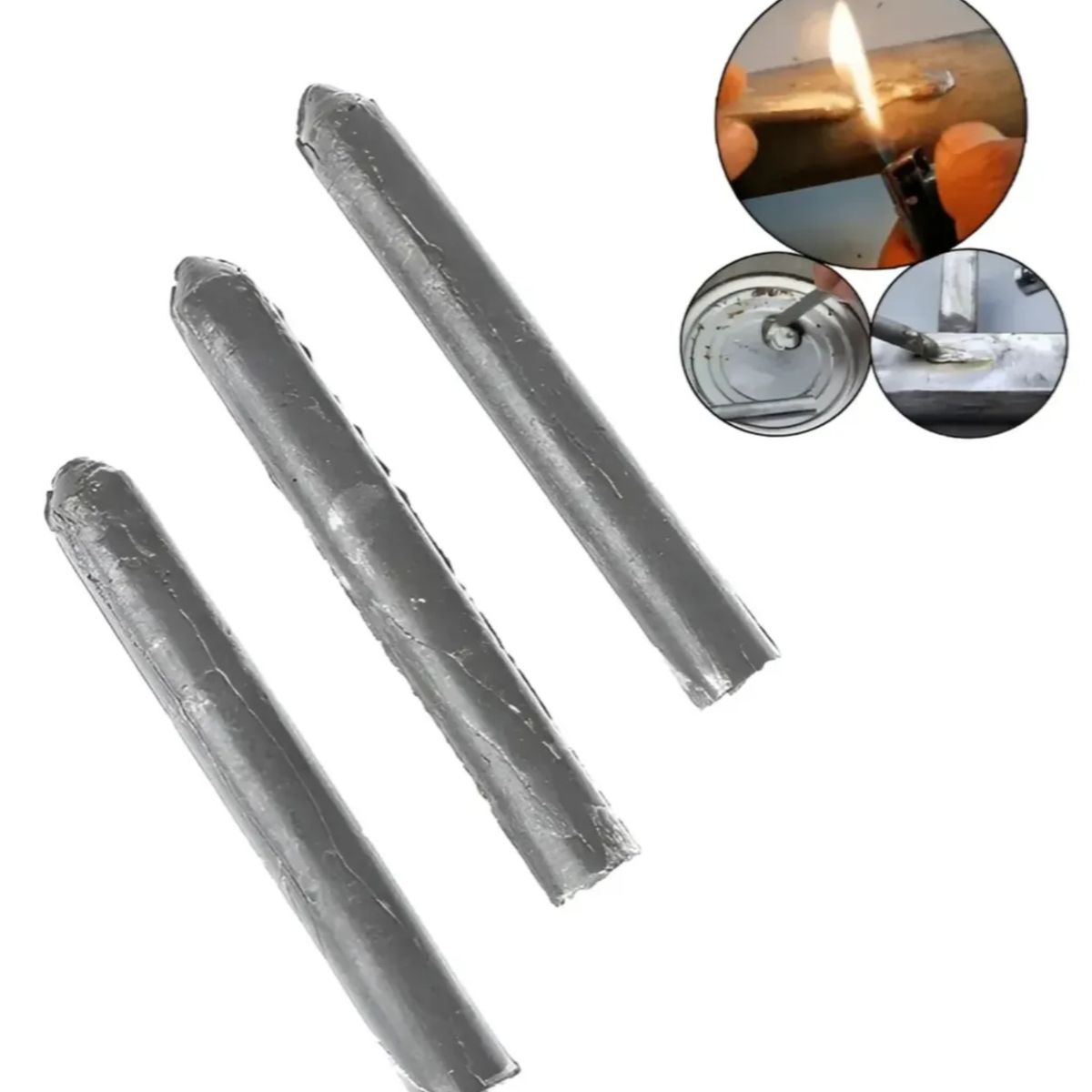 GENERICO - 3 Varillas Para Soldar Aluminio Cobre Baja Temperatura