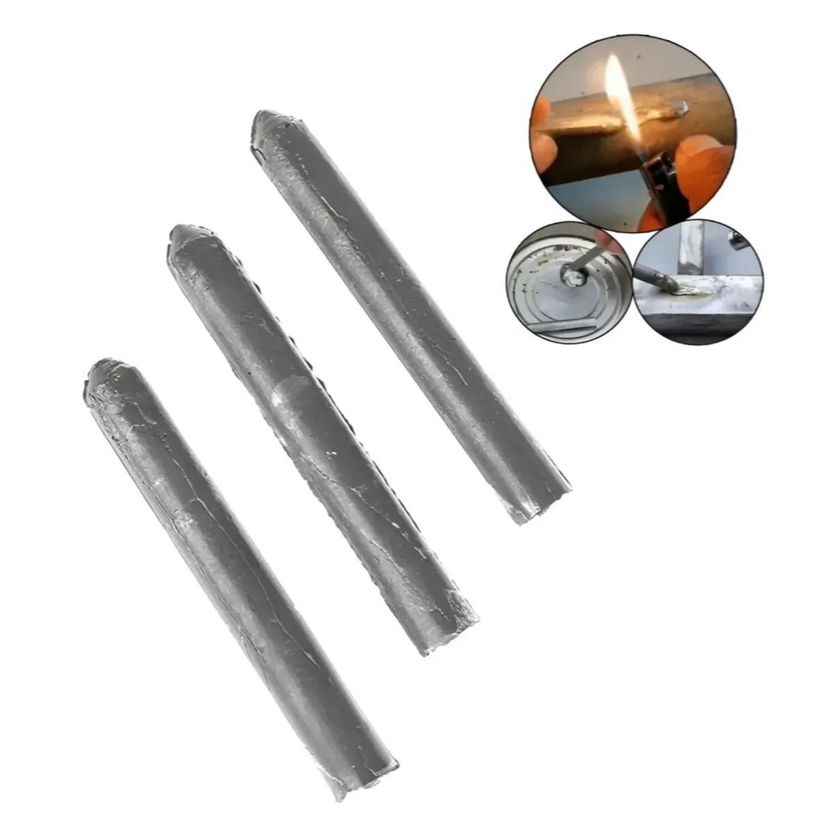 GENERICO - 3 Varillas Para Soldar Aluminio Cobre Baja Temperatura