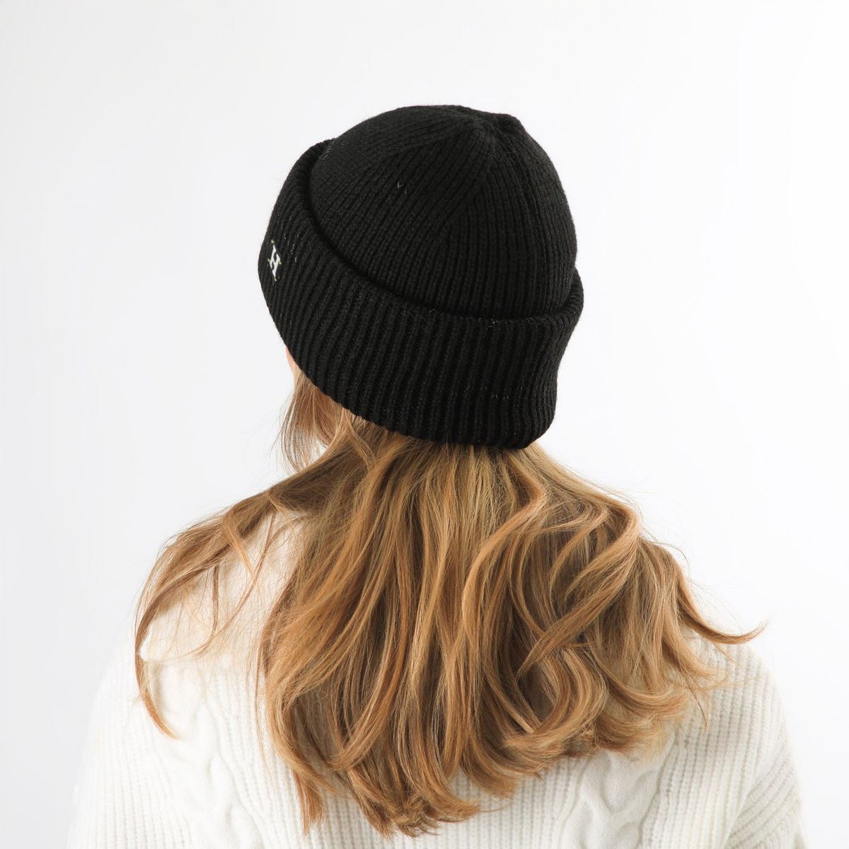 HUMANA - Gorro Lana Rolo Black Humana