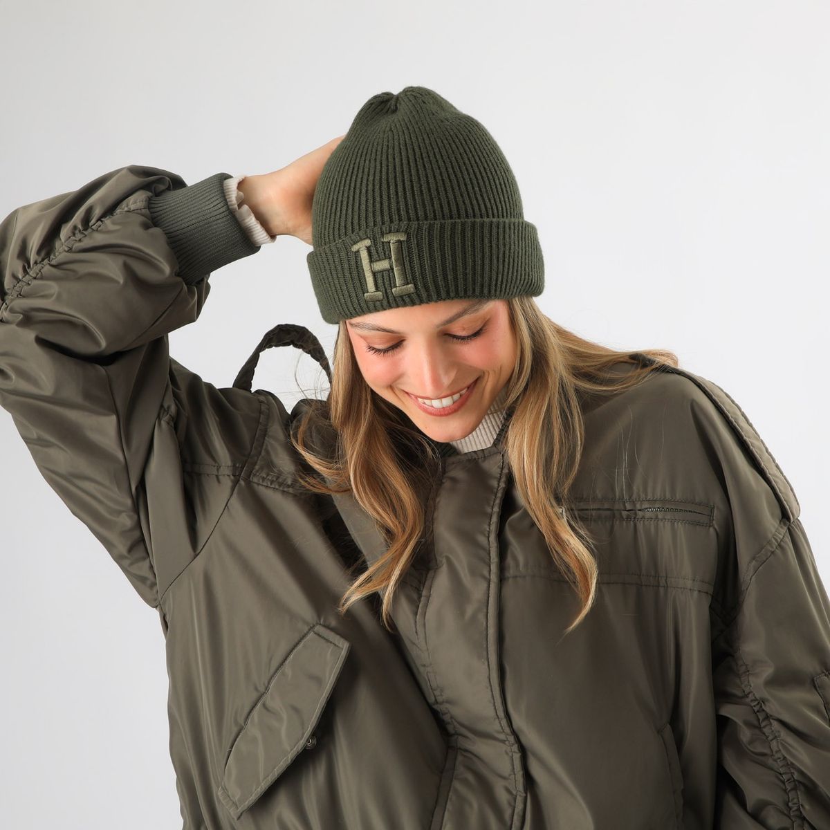 HUMANA - Gorro Lana Pietro Green Humana