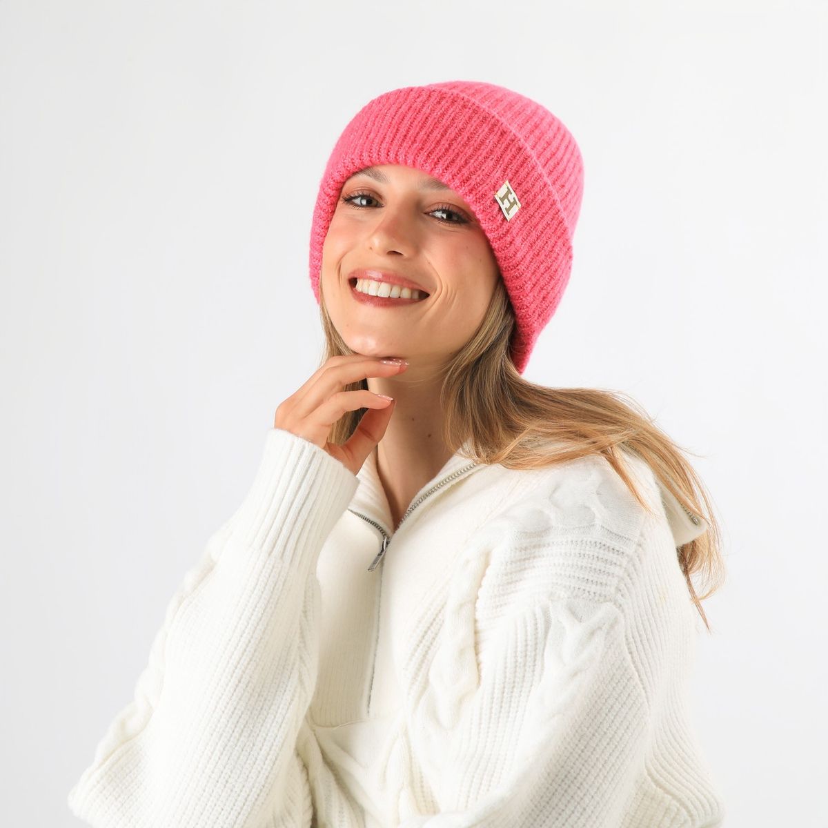 HUMANA - Gorro Lana Rino Fucsia Humana